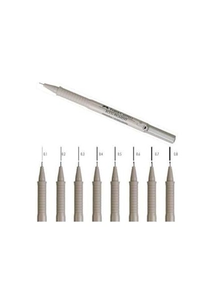 Ecco Pigment Teknik Çizim Kalemi, 0.2 mm