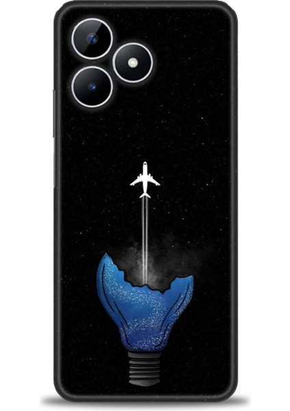 Realme Note 50 Kılıf Hd Baskılı Kılıf + Seramik Tam Kaplayan Ekran Koruyucu 383