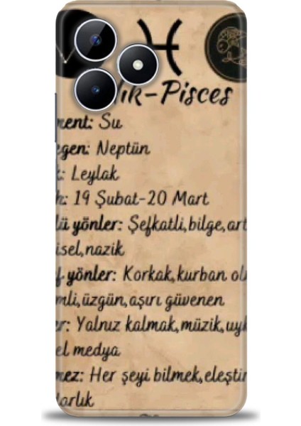 Realme Note 50 Kılıf Hd Baskılı Kılıf + Seramik Tam Kaplayan Ekran Koruyucu 473