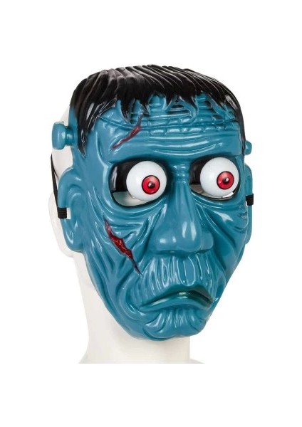Frankenstein Temalı Sallanan Oynar Gözlü Maske