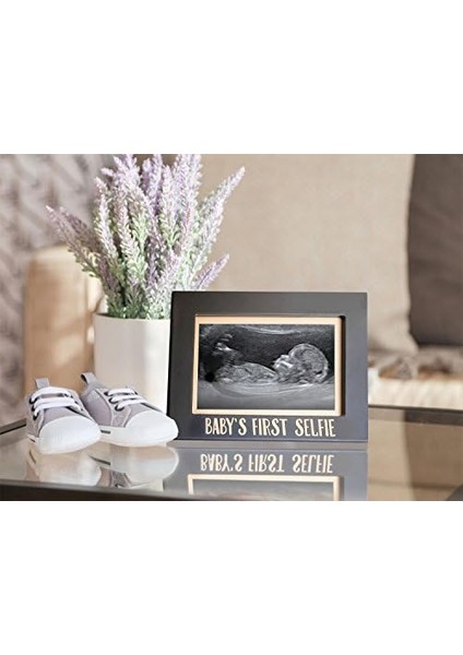 Bebeğin Ilk Selfie Sonogram Resim Çerçevesi, Cinsiyetsiz Bebek Hatırası Fotoğraf Çerçevesi, Bebek Odası Dekoru