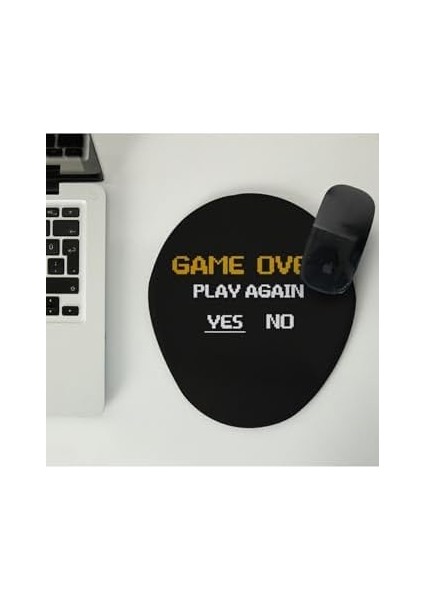 Gamer Sevgiliye Hediye Game Over Tasarımlı Mouse Altlığı Mouse Pad Mousepad