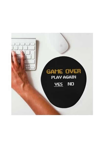 Gamer Sevgiliye Hediye Game Over Tasarımlı Mouse Altlığı Mouse Pad Mousepad