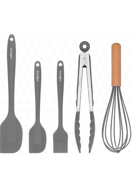 VLT1132 Fugazi 5'li Spatula Set Gri