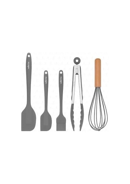 VLT1132 Fugazi 5'li Spatula Set Gri