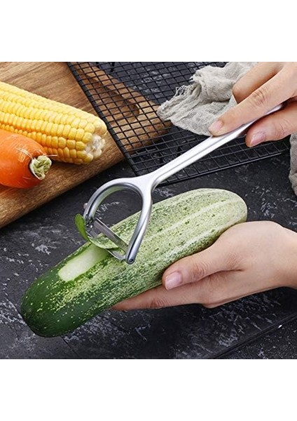 Home Paslanmaz Çelik Meyve Sebze Soyucu Patates Havuç Elma Soyucu Rende