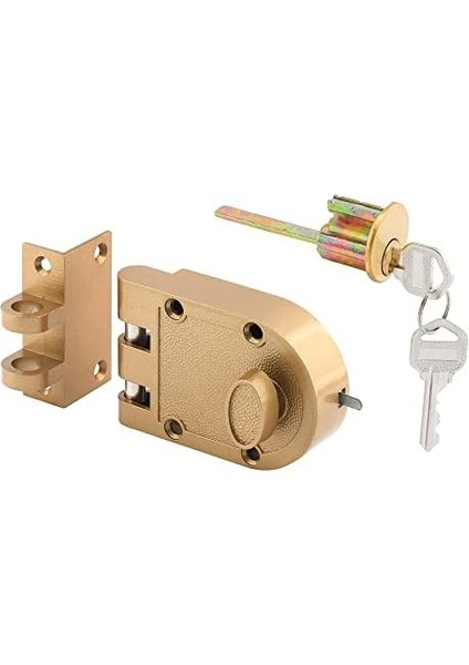Prime Line U9970 10CM - 0.8cm Brass Diecast Jimmy-Proof Deadlock