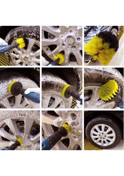 Matkap Ucuna Takılan 3'lü Fırça Temizlik Seti fırsatları