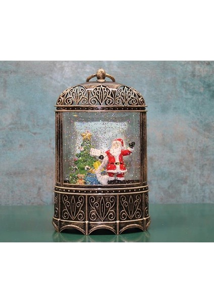 Yılbaşı Temalı Işıklı Müzikli Kar Küresi Model 4