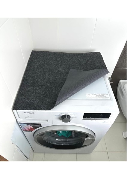 Çamaşır Makinası Örtüsü Koruma Matı Kaymaz Taban Sıvı Geçirmez Yıkanabilir