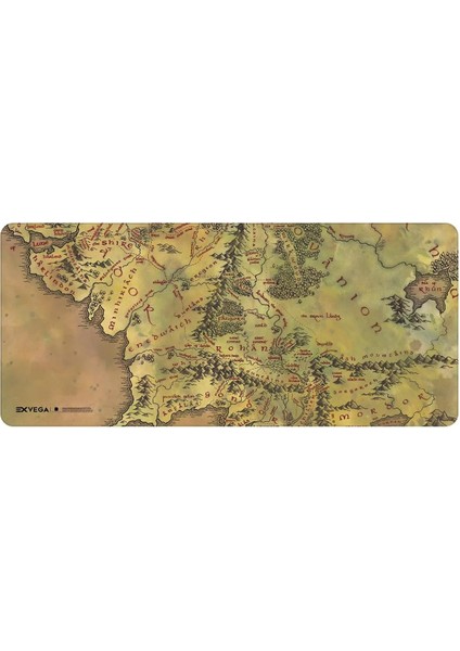 Xxl Profesyonel Mouse Pad 90X40 (Midd Earth Map, The Lord Of The Rings: The Fellowship Of The Ring)