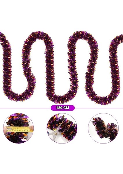 Mor Turuncu Çift Renk Sim Süs 180 cm fiyatları