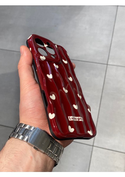 Iphone 16 Pro Max Uyumlu Kalp Desenli Lucky Girls Silikon Kılıf fiyatları