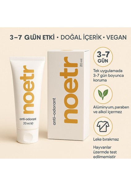 Anti-Odorant Krem 20 ml – Doğal Içerikli, Uzun Süreli Koruma