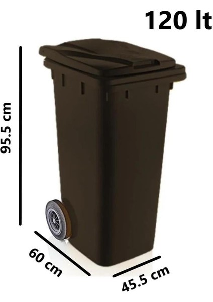 SY-6505 Tekerlekli Kapaklı Plastik Çöp Konteyneri 120 Lt fiyatları