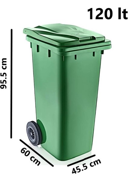 SY-6506 Eko Tekerlekli Kapaklı Plastik Çöp Konteyneri 120 Lt fiyatları