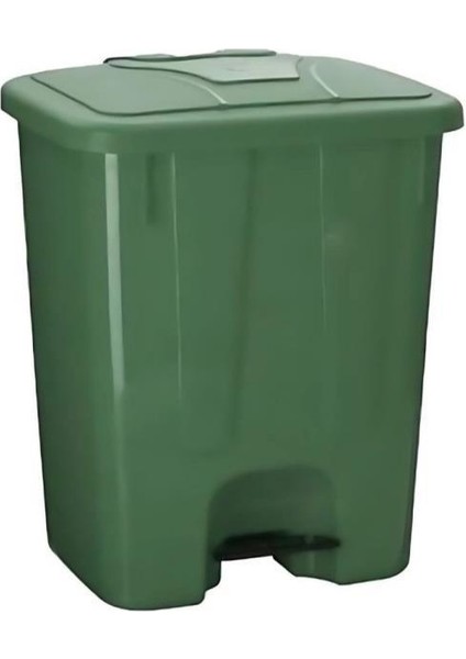 SY-4255 40 Lt Köşeli Pedallı Plastik Çöp Kovası (Iç Kovasız)