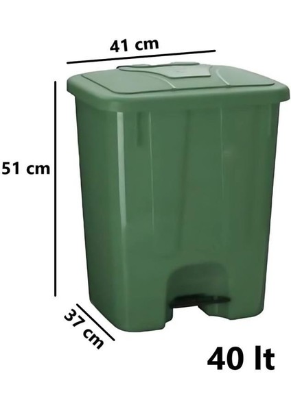 SY-4255 40 Lt Köşeli Pedallı Plastik Çöp Kovası (Iç Kovasız) fiyatları