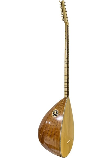 Uzun Sap Bağlama Gitar Burgulu Flatolu Dut Ağacı Klavyeli Çift Kafes
