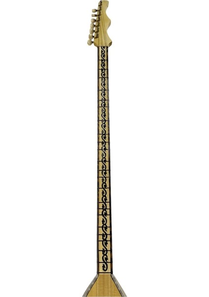 Uzun Sap Bağlama Gitar Burgulu Flatolu Dut Ağacı Klavyeli Çift Kafes