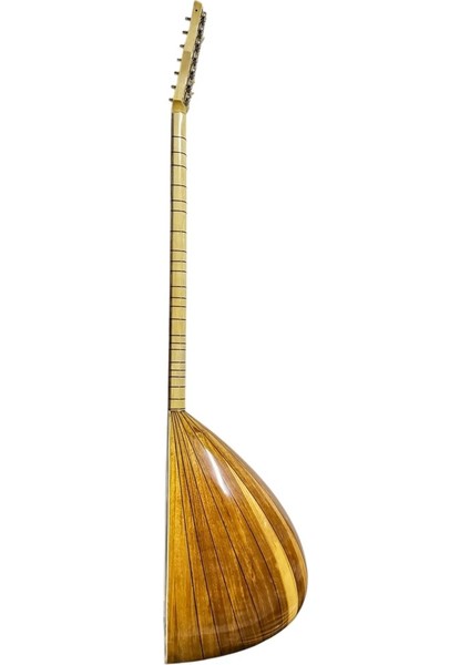 Uzun Sap Bağlama Gitar Burgulu Flatolu Dut Ağacı Klavyeli Çift Kafes