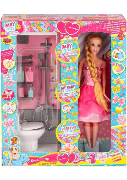 OYD-02387 Bebek ve Banyo Oyun Seti -Oydaş Oyuncak