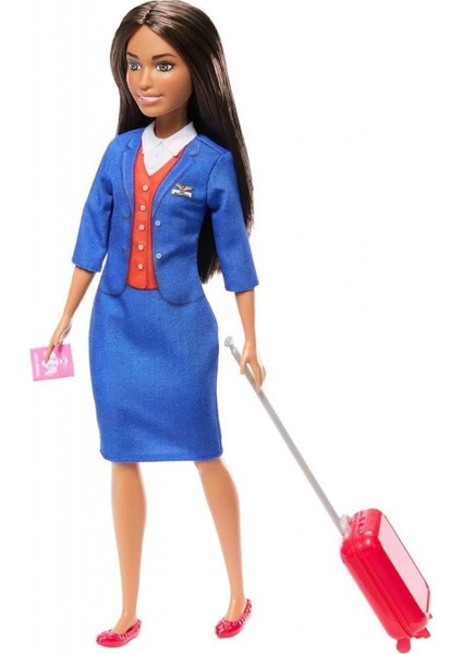 HYT60 Barbie Hostes Bebek ve Aksesuarları
