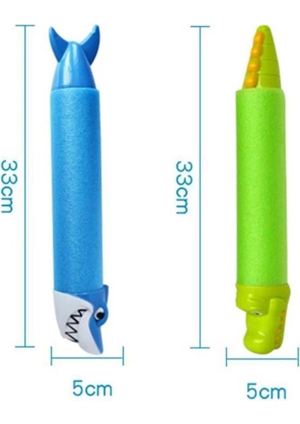 YT636A Timsah & Köpek Balığı Su Pompası Havuz Plaj Oyuncağı 1 Adet