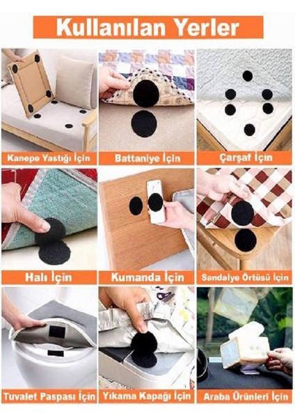 10 Adet Halı Kaydırmaz Cırt - Halı Kilim Nevresim Örtü Minder Kaydırmaz Cırt Bant Seti modelleri