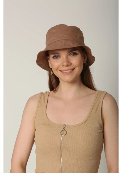 Unisex Yazlık Bucket Renkli Şapka Vizon modelleri