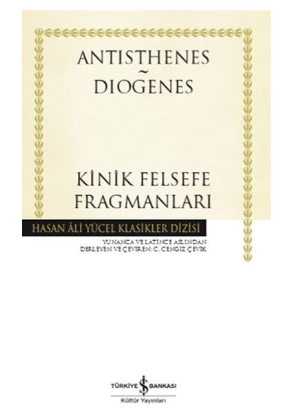 Kinik Felsefe Fragmanları - Hasan Ali Yücel Klasikleri