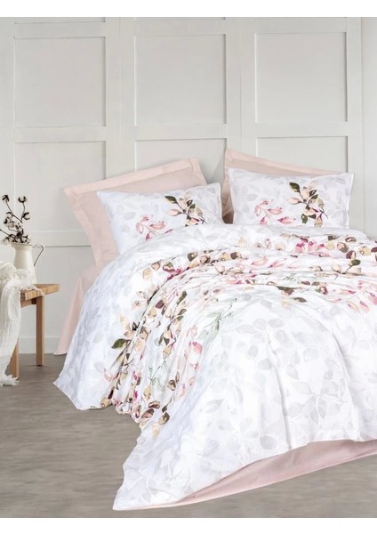 Cotton Box Modeline Brice Bej Tek Kişilik Nevresim Takımı