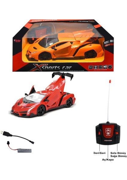 XFG-789-508B-509B Kumandalı Şarjlı 1:16 Kapı ve Bagajı Açılan Araba
