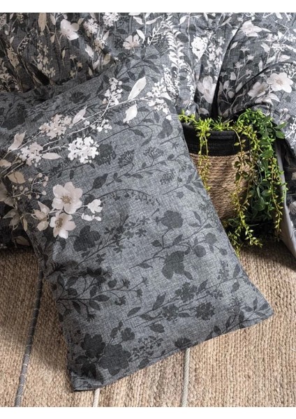 Cotton Box Dual Tek Kişilik Nevresim Takımı Comely Antrasit