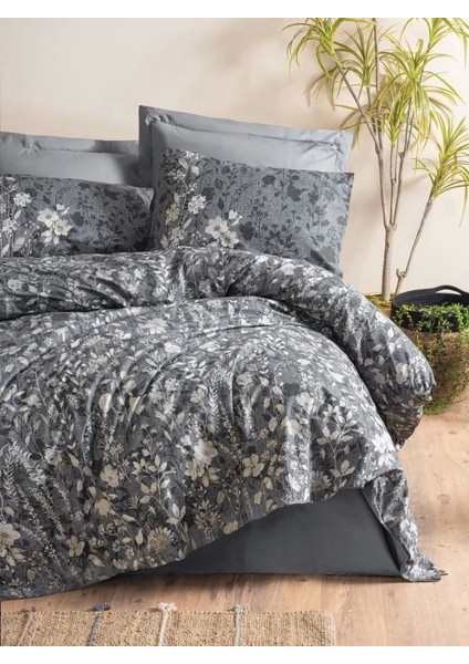 Cotton Box Dual Tek Kişilik Nevresim Takımı Comely Antrasit