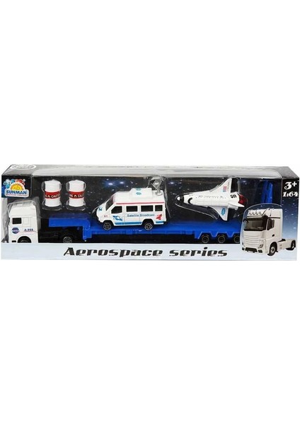 1:64 Aerospace Transporter Tır Uzay Seti