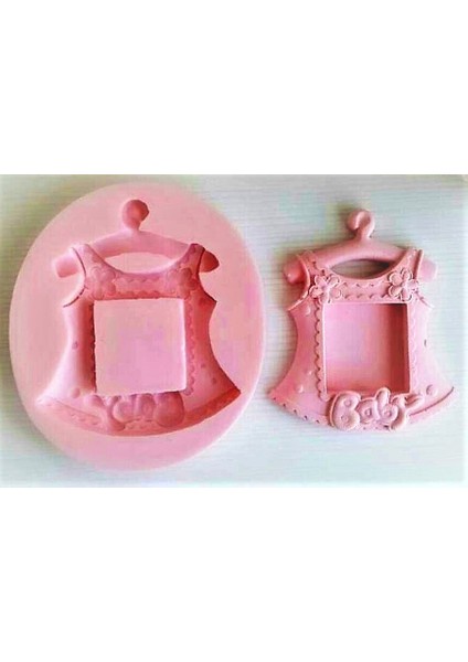 Kız Bebek Elbisesi 10cm Çerçeve Silikon Kalıp K-326, Polyester Taş Tozu Alçı Kalıbı fiyatları