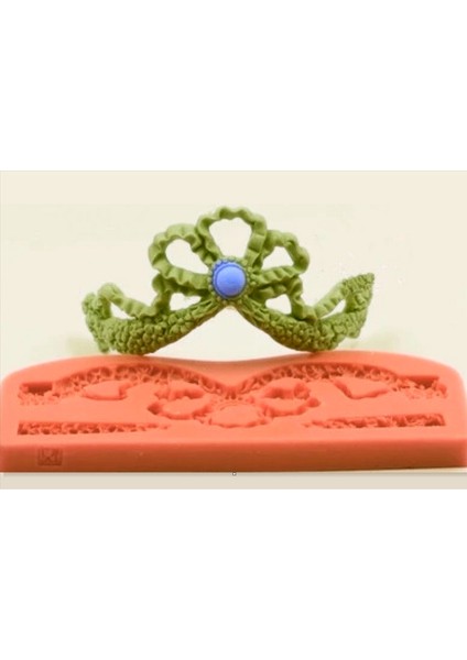 13cm Bordür Aplik Kurdele Süsleme Silikon Kalıp K-330