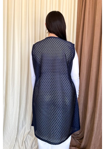 Kadın Dantel Uzun Yelek 261 modelleri