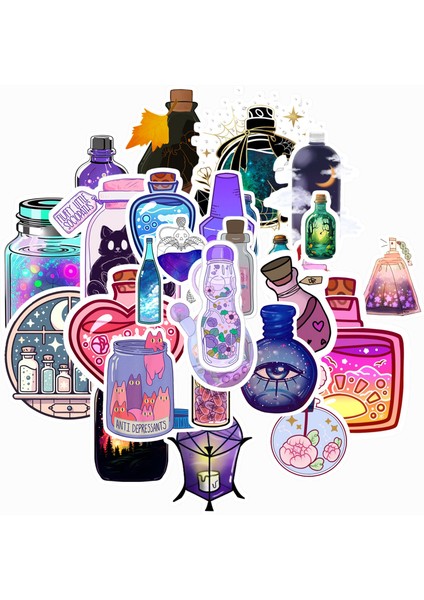 Kozmik Şişe Aesthetic Bottle Sticker Paketi