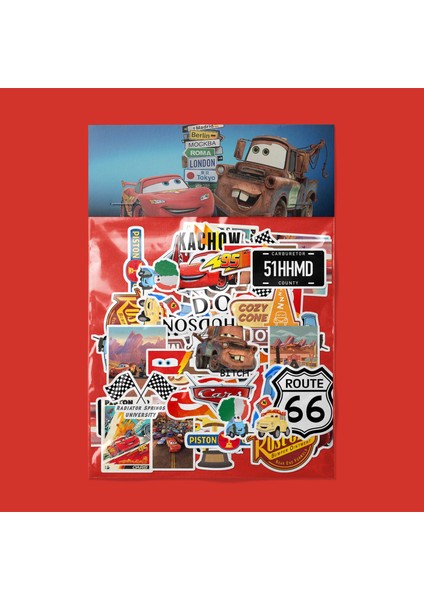 Cars Arabalar Sticker Paketi -Bullet Journal - Ajanda - Planner - Defter - Laptop Etiket Çıkartma Çok Renkli 10 x 15 Paket Boyutu 3 x 5 cm Stickerlar Paket Içeriği 25 Adet Dadi Ramba Sticker