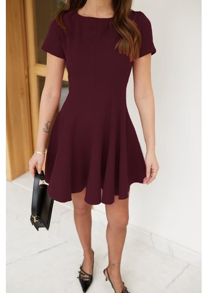 Kadın Kısa Kollu Kiloş Ithal Krep Elbise modelleri