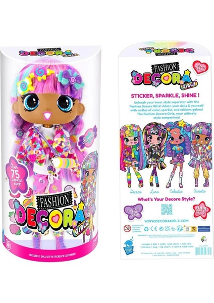 Cep D1001 Decora Girlz 28 cm Büyük Moda Bebek - Asorti