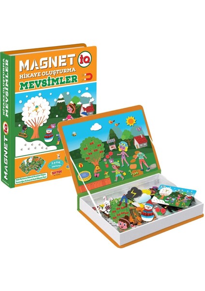 1505 Dıytoy, Magnet Hikaye Oluşturma - Mevsimler / +3 Yaş
