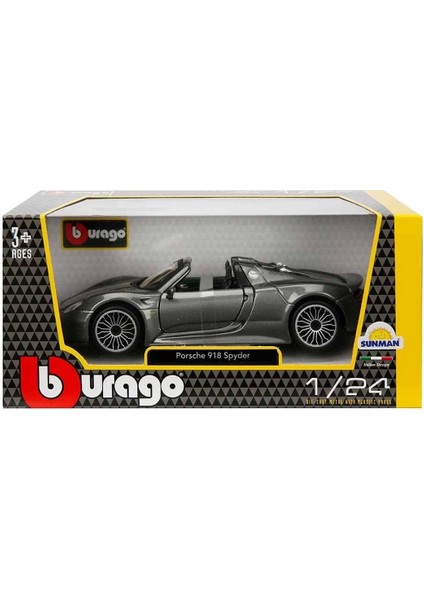 21076 1:24 Porsche 918 Spyder Model Araba