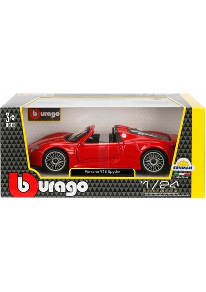 21076 1:24 Porsche 918 Spyder Model Araba