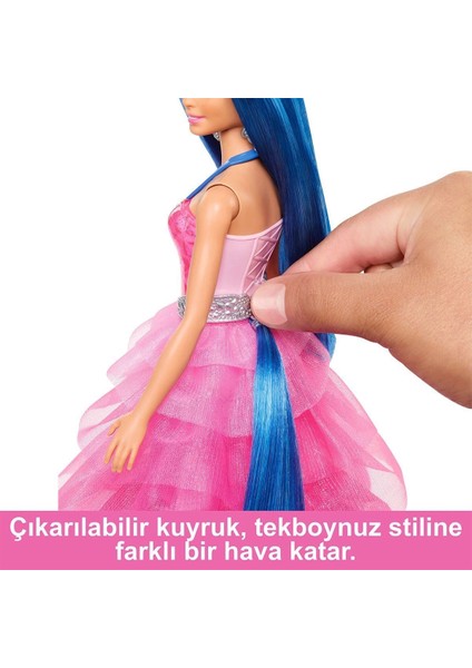 HRR16 Barbie Mavi Saçlı Prenses Bebek