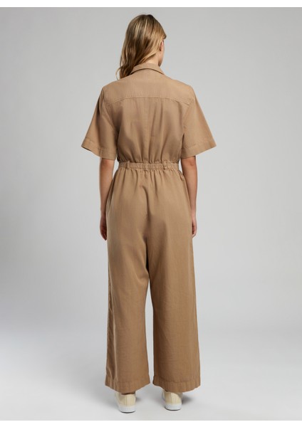 Düz Camel Kadın Tulum 252 Lcf 244001 Alıa A. Camel