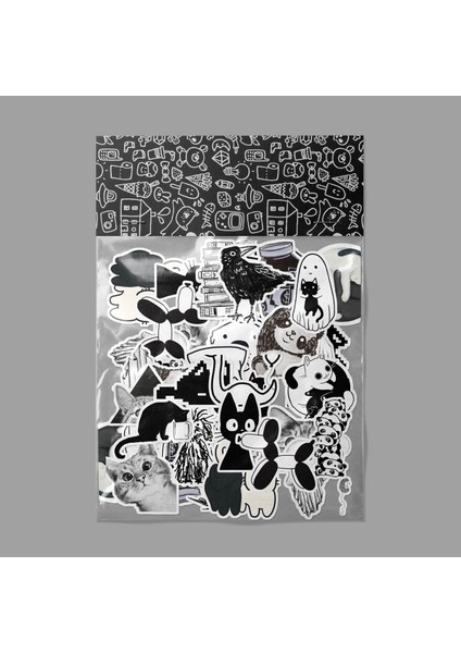 Black And White Şapşal Sticker Paketi