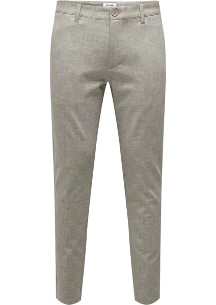 Normal Bel Dar Paça Gri Erkek Pantolon Onsmark Slım Check 020919 Pant Noos fiyatları